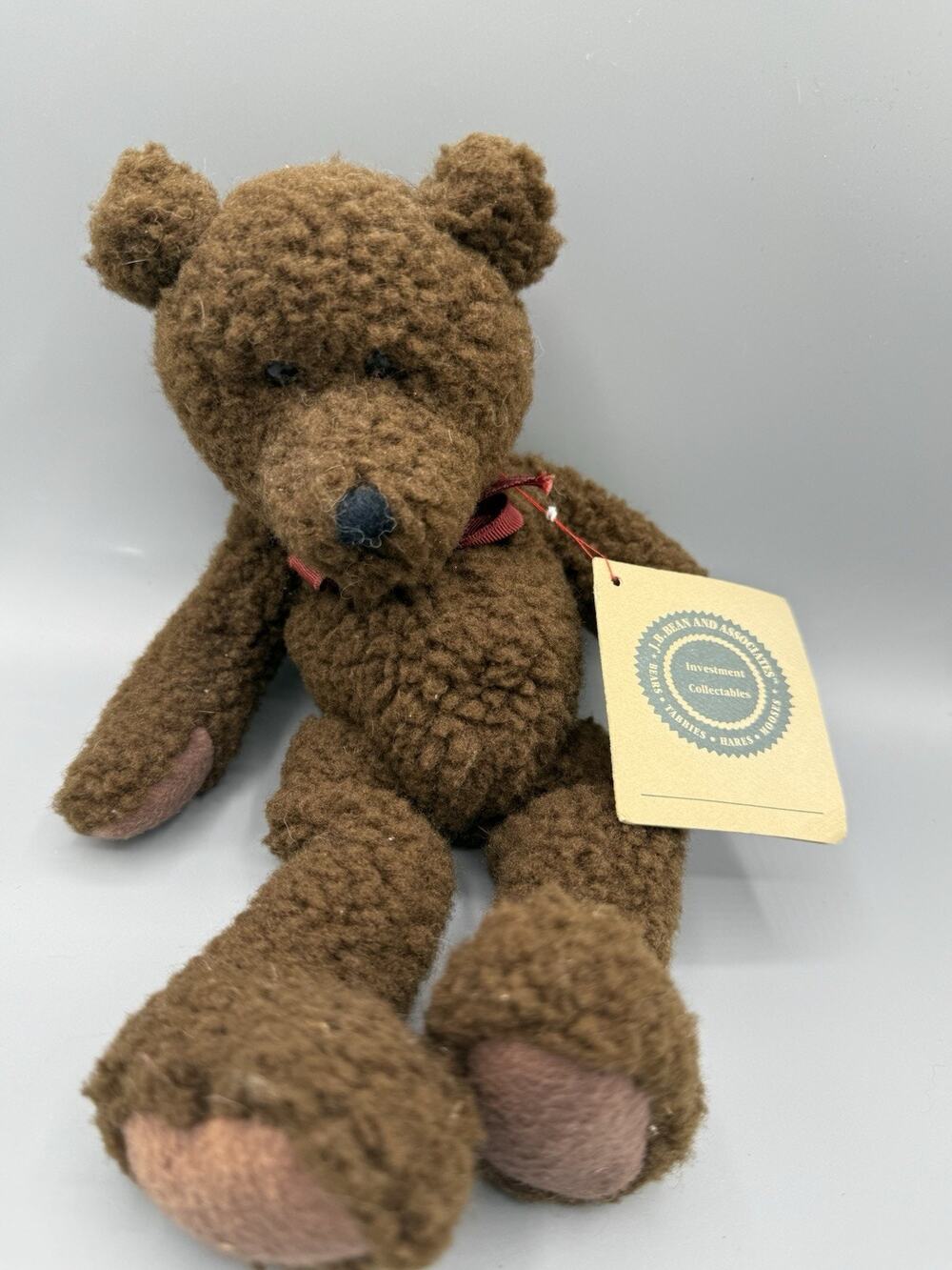 Boyds Bears Plush Teddy Brown 11” 1995 J.B. Bean & Associates w/ Hang Tag